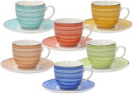 Tognana Tea cups and saucers set 200 ml 6 pcs KALEIDO - Set of Cups