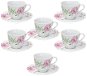 Tognana Set of coffee cups with saucers 100 ml 6 pcs WILD ROSE - Set of Cups