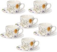 Tognana Set of 6 Coffee Cups 80ml with Saucers IRIS AUDREY - Set of Cups