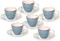 Tognana Metropolis Gaia Coffee Cups, 6 pcs with Saucers - Set of Cups