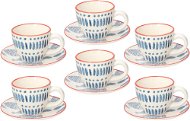 Tognana Set of 6 Coffee Cups 95ml with Saucers METROPOLIS TIRRENO - Set of Cups