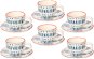 Tognana Set of 6 Coffee Cups 95ml with Saucers METROPOLIS TIRRENO - Set of Cups