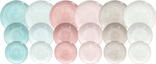 TOGNANA Dining Set METROPOLIS PEPPER BAMBOO 18 pcs - Dish Set - Main image