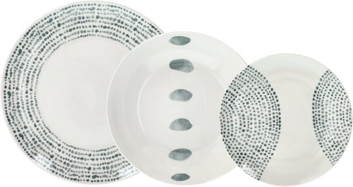 Tognana SOLSTICE GREY 18-piece Dinner Set - Dish Set - Main image