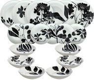 Tognana NOIR BLOOM 18-Piece Dinner Set - Dish Set