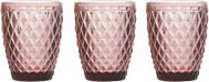 Tognana Sklenice 3 ks set růžové 260 ml DIAMOND CICLAMINO - Glass