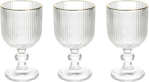 Tognana Sklenice 3 ks set na stopce transparentní 260 ml ECLIPSE - Glass - Main image
