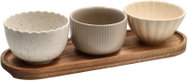 Tognana PLUME Set of 3 Bowls on an Oval Tray 28.5 × 9cm - Bowl Set