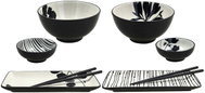 Tognana Sada misek Sushi set 8 ks NOIR BLOOM - Serving Set