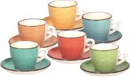 Tognana Set of 6 Cups with Saucers 90ml LOUISE ART & PEPPER - Set of Cups