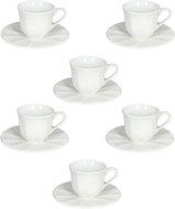 Tognana QUEEN Set of coffee cups and saucers 110 ml 6 pcs white - Set of Cups