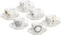 Tognana Set of Coffee Mugs with Saucers 6 pcs 80ml IRIS GOLDY - Set of Cups