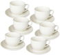 Tognana Set of Coffee Cups and Daucers 6 pcs 85ml PERLA BIANCO - Set of Cups