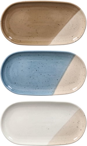Tognana RELIEF PEPA Teller oval 32 × 16,5 cm ASSORT Farben - Teller - Hauptbild