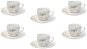 Tognana Sada šálků na kávu s podšálky 80 ml 6 ks MADISON POESIA - Set of Cups