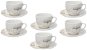Tognana Sada šálků na čaj s podšálky 260 ml 6 ks MADISON POESIA - Set of Cups