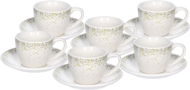 Tognana IRIS ASTRID Sada šálků na kávu s podšálky 80 ml 6 ks - Set of Cups