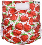 T-TOMI Kalhotková plena AIO - přebalovací set suchý zip Strawberries - Plenkové kalhotky