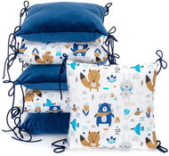 T-TOMI Blue bears pillow mat - Crib Bumper