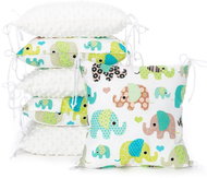 T-TOMI Green elephant pillow mat - Crib Bumper