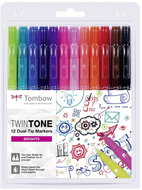 Tombow TwinTone double-sided marker set, Brights - Felt Tip Pens