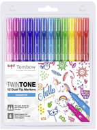 Tombow TwinTone double-sided marker set, Rainbow - Felt Tip Pens