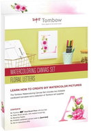 Tombow Watercolouring Canvas Set Floral Letters - Creative Kit