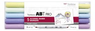 TOMBOW ABT PRO Pastel colours double-sided - set of 5 - Felt Tip Pens