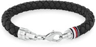 Tommy Hilfiger Pánský náramek z černé kůže Tyson 2790545 - Bracelet