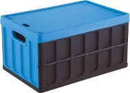 Tontarelli Rozkladacia prepravka 46 L s vekom čierna/modrá - Prepravný box