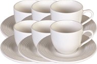 Tognana Sada šálků na kávu s podšálky 6 ks 100ml CIRCLES - Kávové šálky