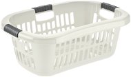 Tontarelli Basket Aurora 35l for Clean Linen, Cream - Laundry Basket