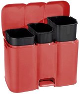 Tontarelli Válogatott hulladékgyűjtő Patty 3 darabos piros színű, 13 L + 8 L + 13 L - Szemetes