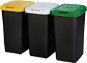 Tontarelli Kôš na triedený odpad TRIO 3 × 25 l čierny - Odpadkový kôš