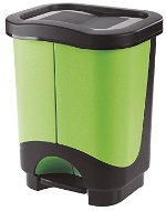 Tontarelli Idea hulladékgyűjtő 10 L+10 L, fekete/zöld színű - Szemetes