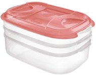 Tontarelli Food Container Nuvola Plus 1+1+2L Transparette/Red - Food Container Set