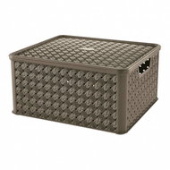 Tontarelli Box with Lid Arianna 13L Brown - Storage Box