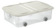 Tontarelli STOCK Box 25L with Lid, Transparent/Cream - Storage Box