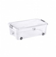 Tontarelli DODO STOCK-BOX with Lid and Wheels, 56,4l, Transparent - Storage Box