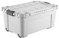 Tontarelli Storage box 4UP with lid and wheels 40 l cream-grey - Storage Box