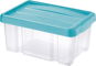 Tontarelli PUZZLE Box mit Deckel 5 L, transparent/blau - Aufbewahrungsbox