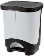 Tontarelli Idea Odpadkový kôš 2 × 10,5 l svetlo sivá - Odpadkový kôš