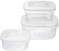 Tontarelli Sada 3 ks dóz na potraviny čtverec bílá - Food Container Set