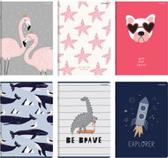 TOP 2000 A4 lined, 32 sheets - mix of motifs (1 pc) - Exercise Book