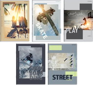TOP 2000 Poster A5, lined, 60 sheets - mix of motifs (1 pc) - Exercise Book