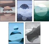 TOP 2000 Unnatural Landscape A5, lined, 32 sheets - mix of motifs (1 pcs) - Exercise Book