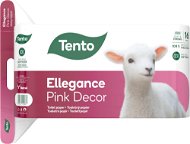 Toaletní papír TENTO Ellegance Pink Decor (16 ks) - Toaletní papír
