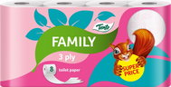 TENTO Family Pink (8 pcs) - Toilet Paper