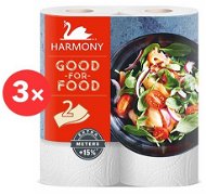 HARMONY Good For Food (3 × 2 db. ), Kétrétegű - Konyhai papírtörlő
