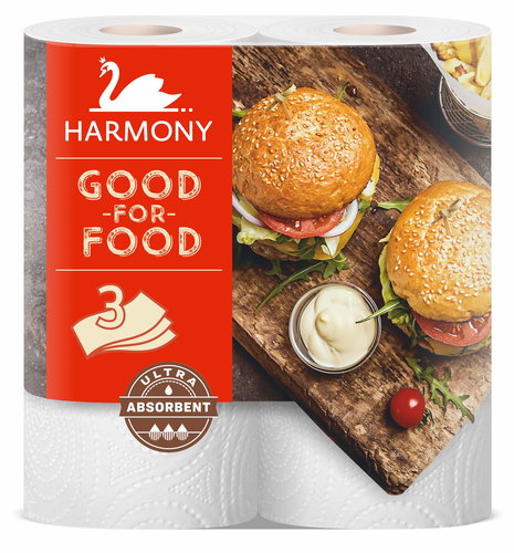 HARMONY Good For Food (2 pcs), Three-layer - Paper Towels - Main image
